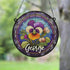 Pansy Personalised Stained Glass Effect Suncatcher
